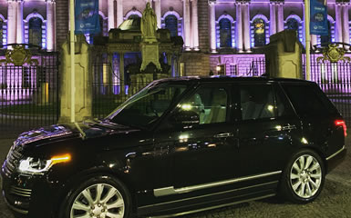 Our Range Rover at City Hall, Belfast