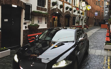 Jaguar in Cathedral Quarter, Belfast